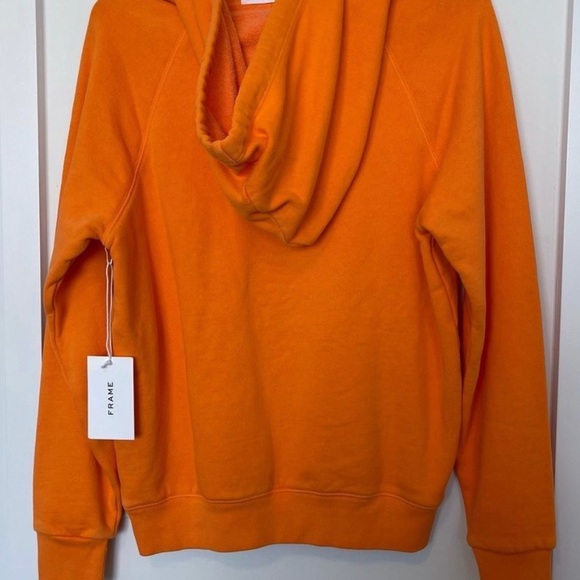 FRAME orange sweatshirt small NWT - Picture 2 of 4